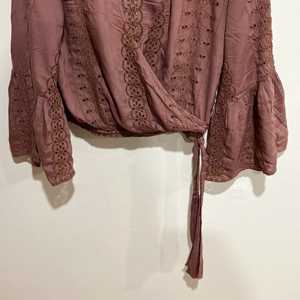American Eagle pink rose top size:XS - Picture 3 of 7